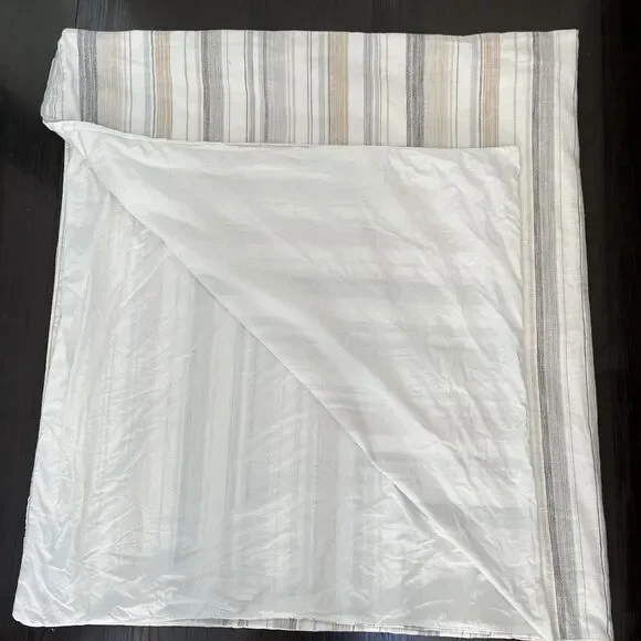 Pottery Barn Clayton Stripe King/California King Duvet Cover & 2 Standard Shams - Picture 5 of 13